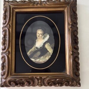 Fragonard 18th Century Elegant Gold Framed Portrait